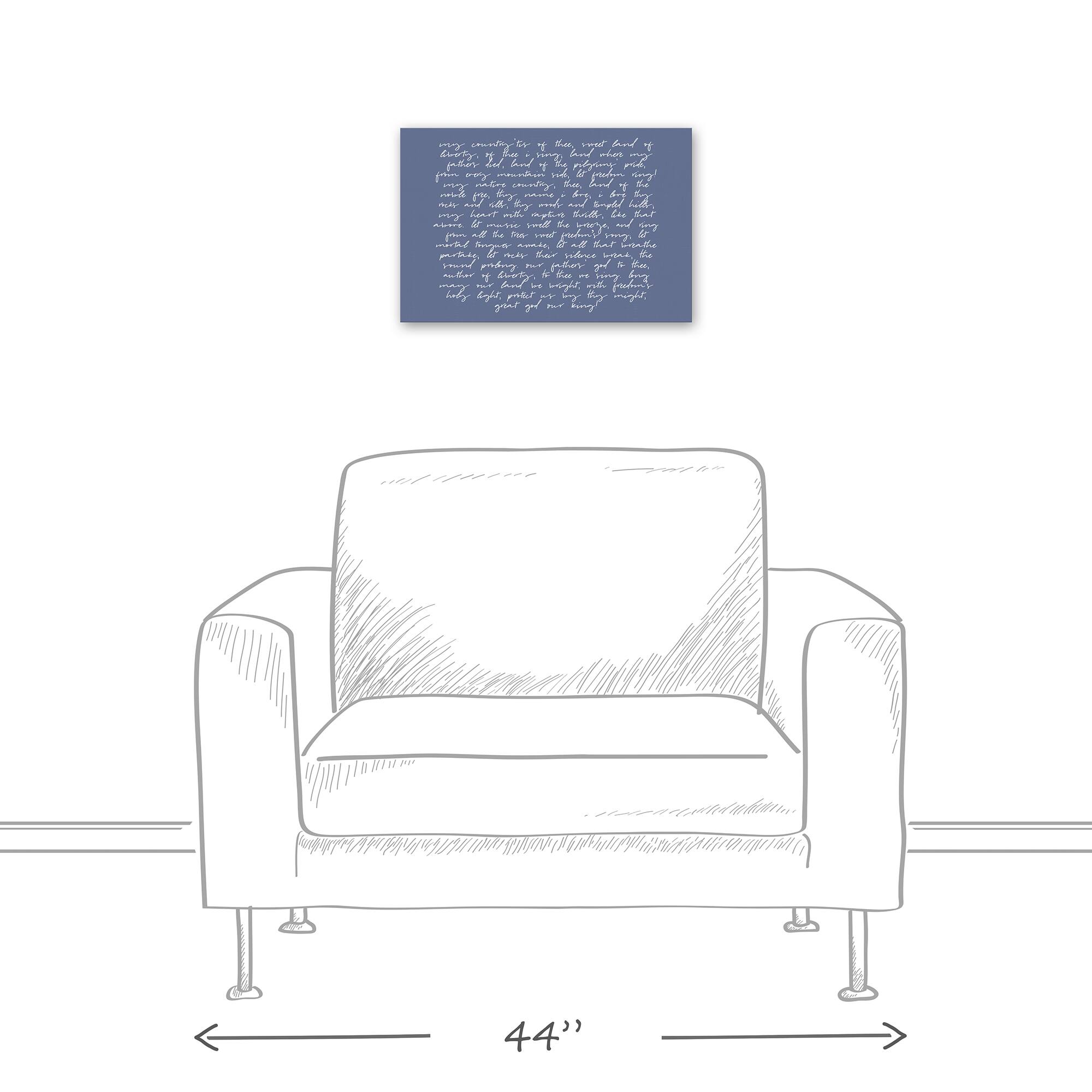 My Country Tis of Thee Canvas Wall Art